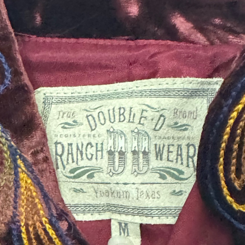 Double D Ranch Portia heavily embroidered adorned velvet jacket - Picture 12 of 14